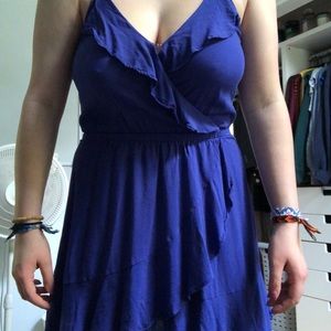 royal blue wrap dress